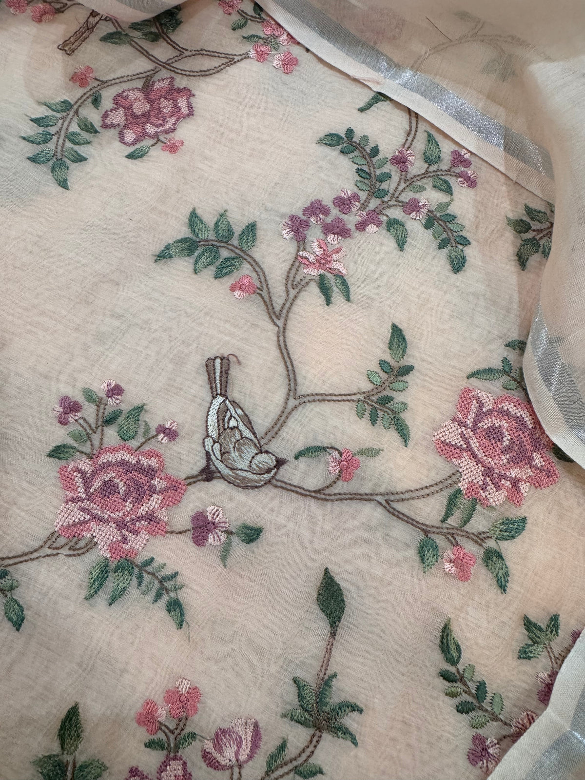 Mul chanderi suit