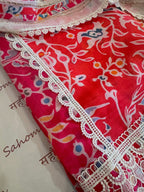 Designer Linen Kurta Set with Cotton Mul Dupatta