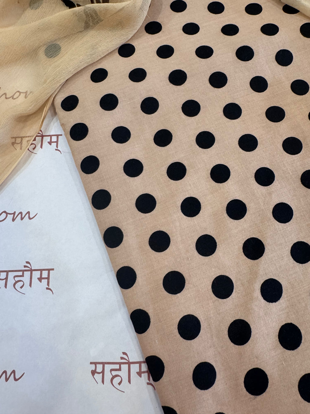 Polka Dots Pure Cotton Suit Set