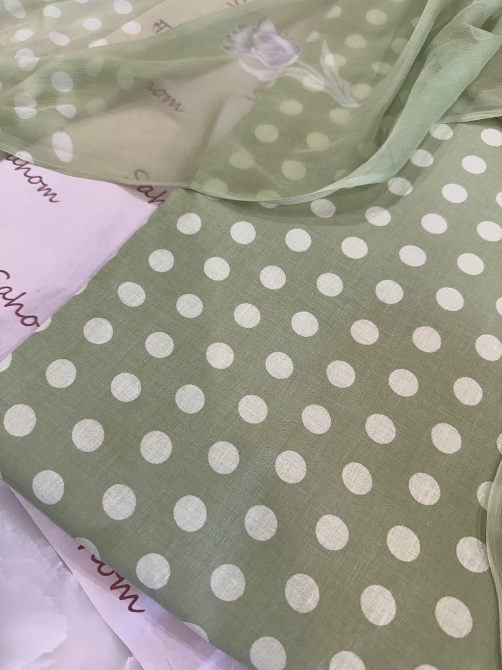 Polka Dots Pure Cotton Suit Set