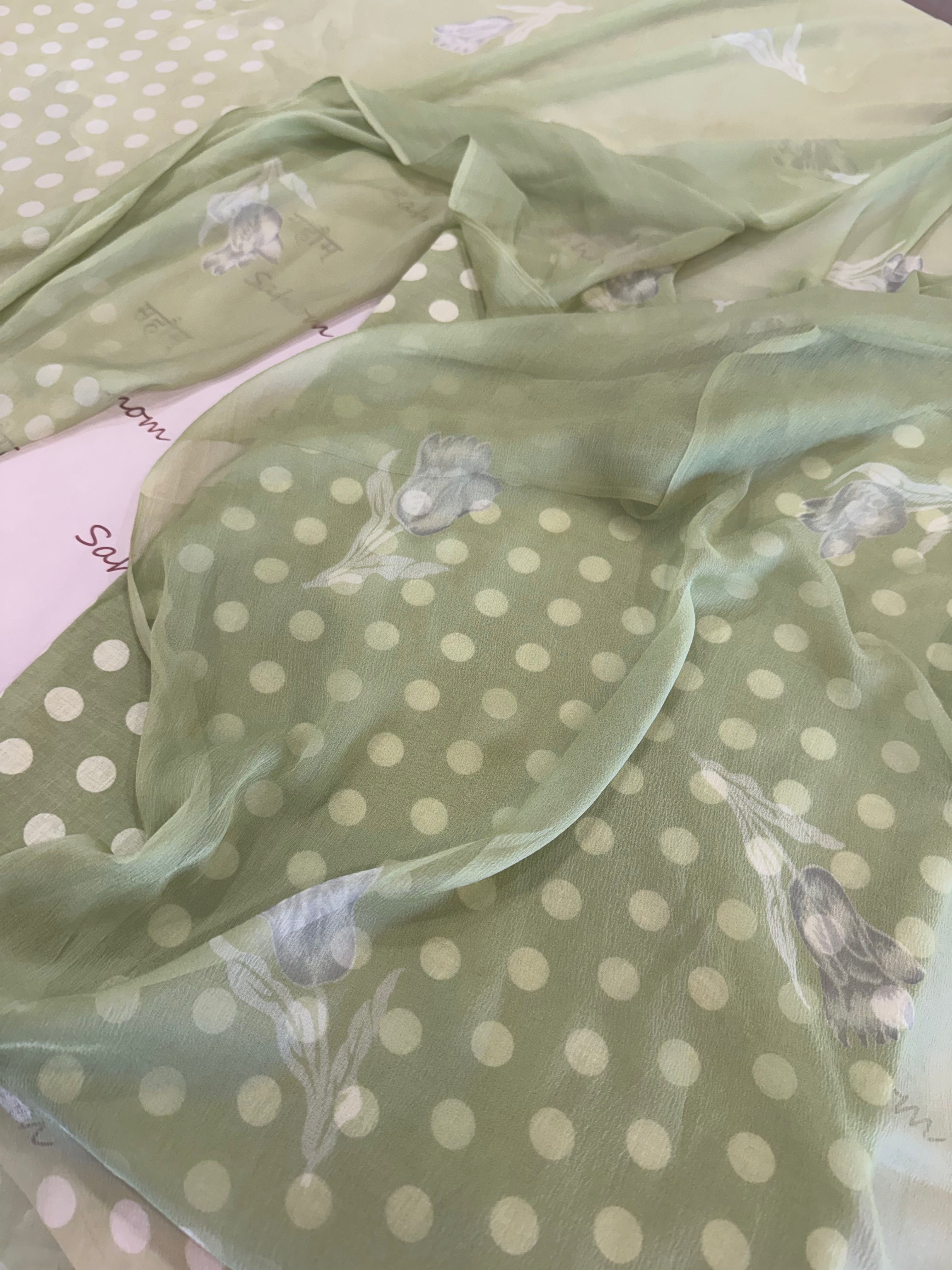 Polka Dots Pure Cotton Suit Set