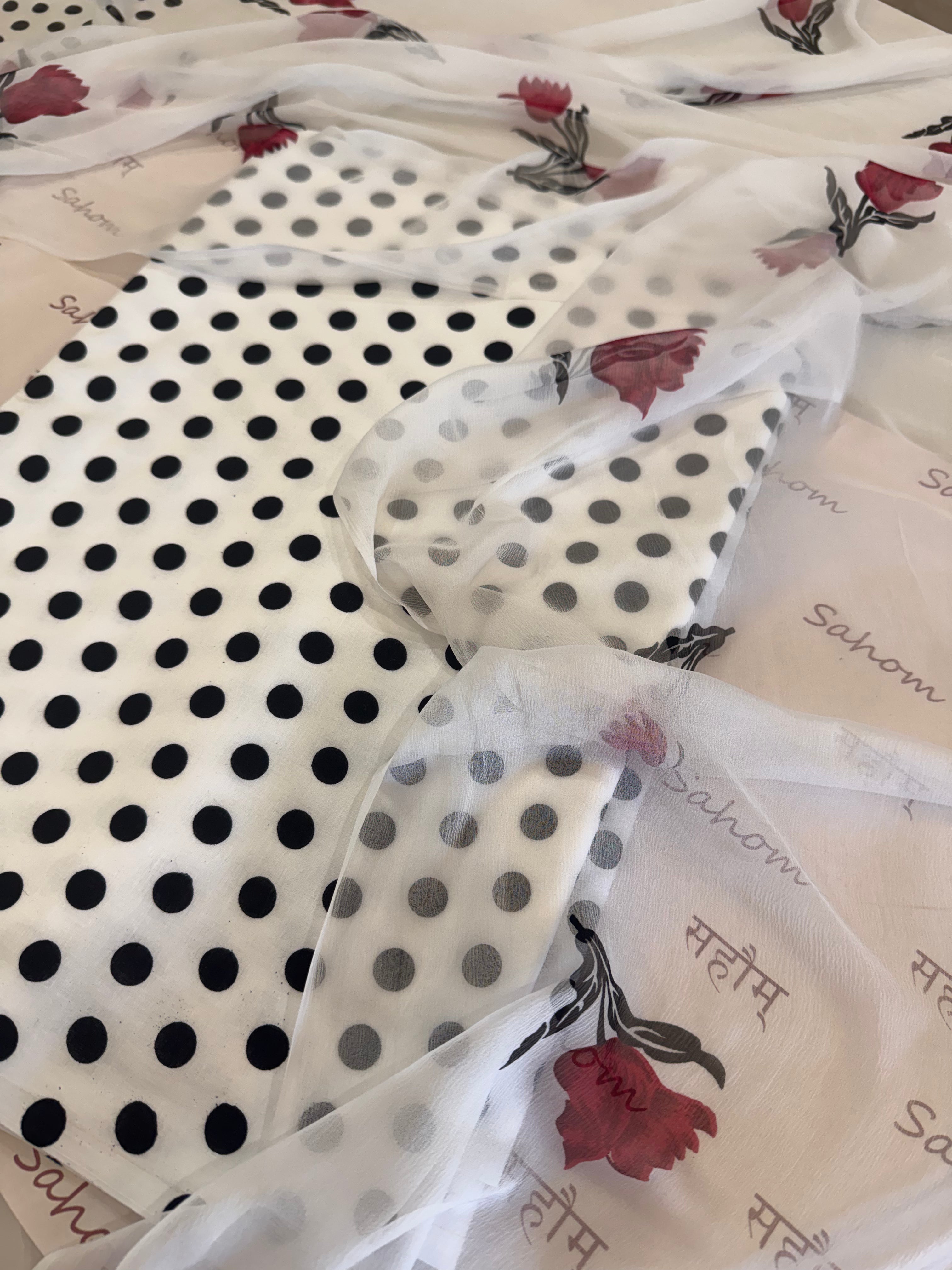 Polka Dots Pure Cotton Suit Set