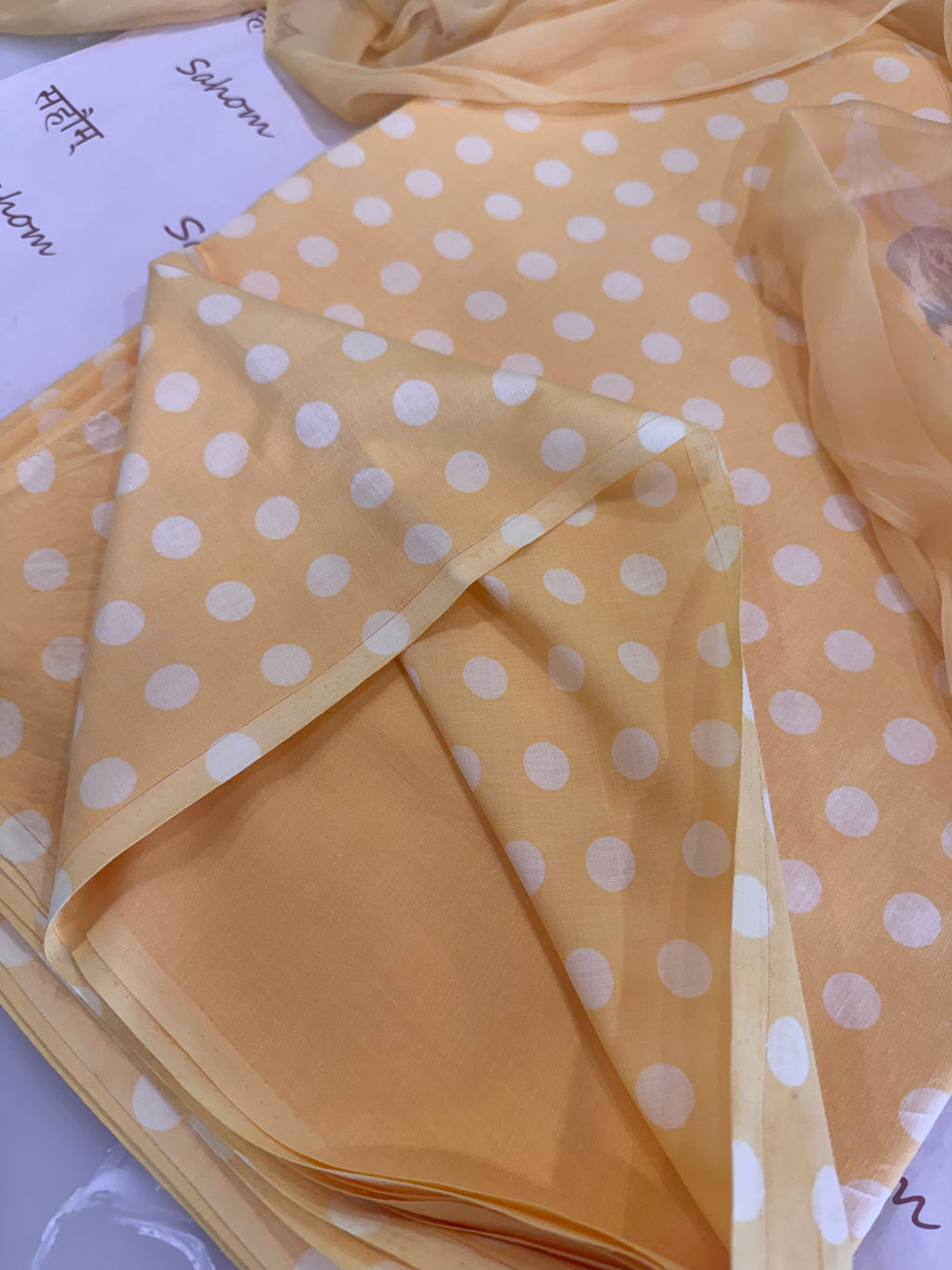 Polka Dots Pure Cotton Suit Set