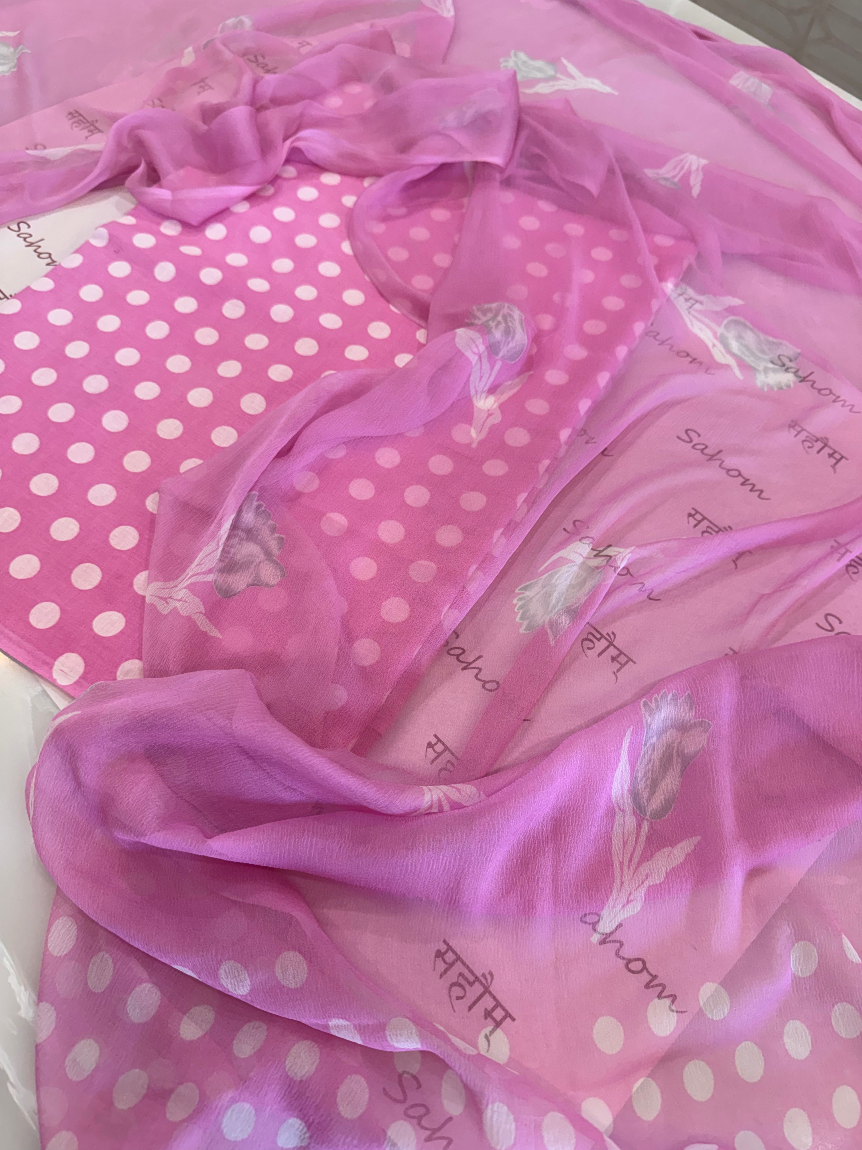 Polka Dots Pure Cotton Suit Set