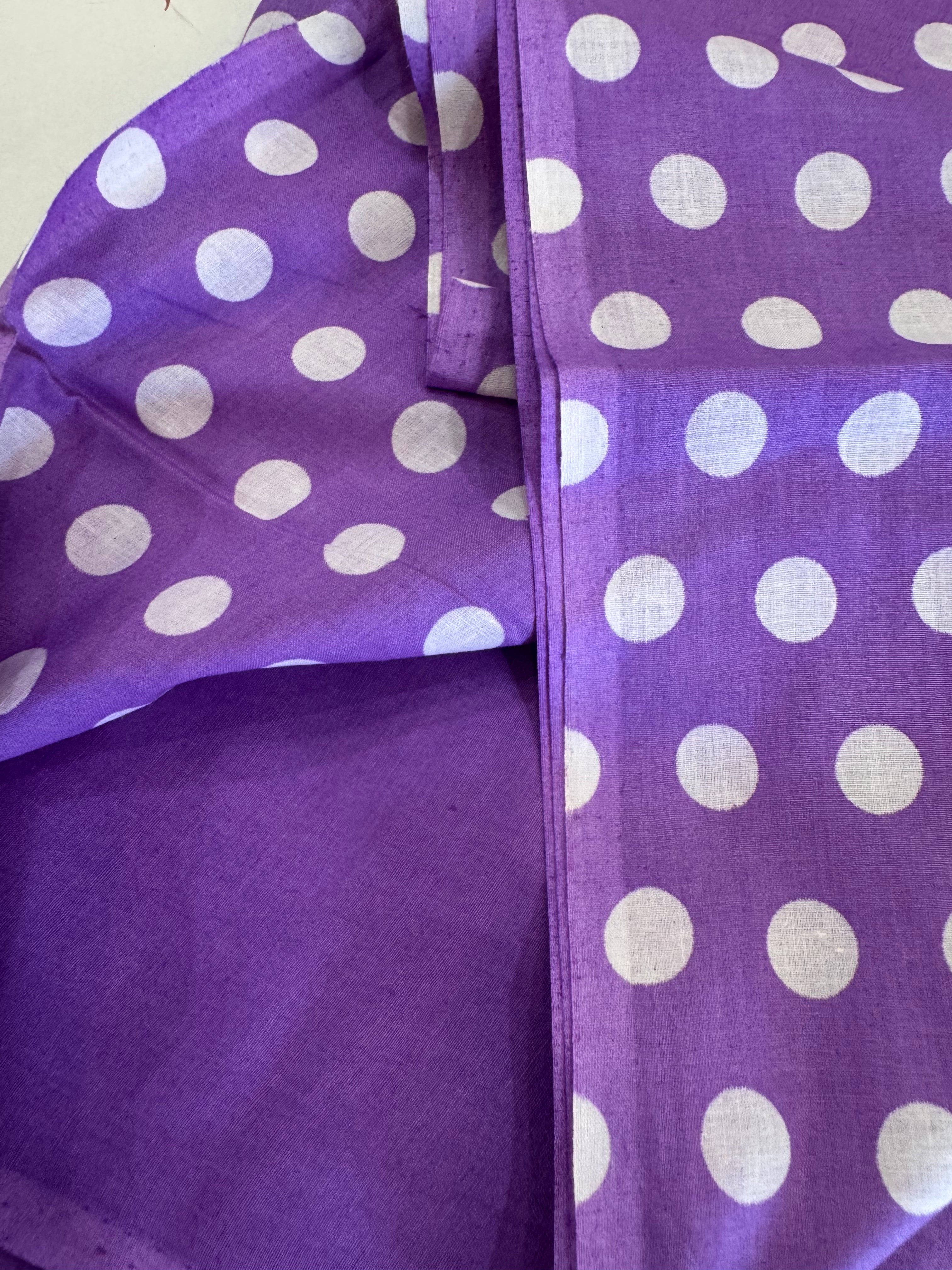 Polka Dots Pure Cotton Suit Set