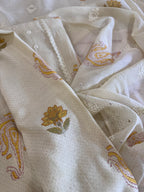 Pure Cotton Mul Chanderi Embroidered Suit Set