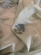 Pure Cotton Mul Chanderi Embroidered Suit Set