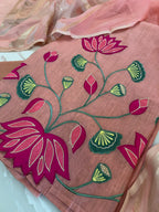 Pure Muslin Chanderi Appliqué & Gota Work Suit Set