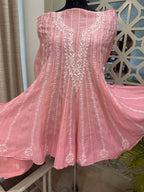 Pure Chanderi Kalidar Co-ord Set