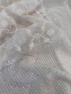 Pure Mul Chanderi Hand Lucknawi Chikankari Suit Set