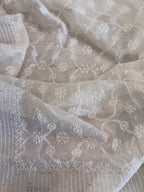 Pure Mul Chanderi Hand Lucknawi Chikankari Suit Set
