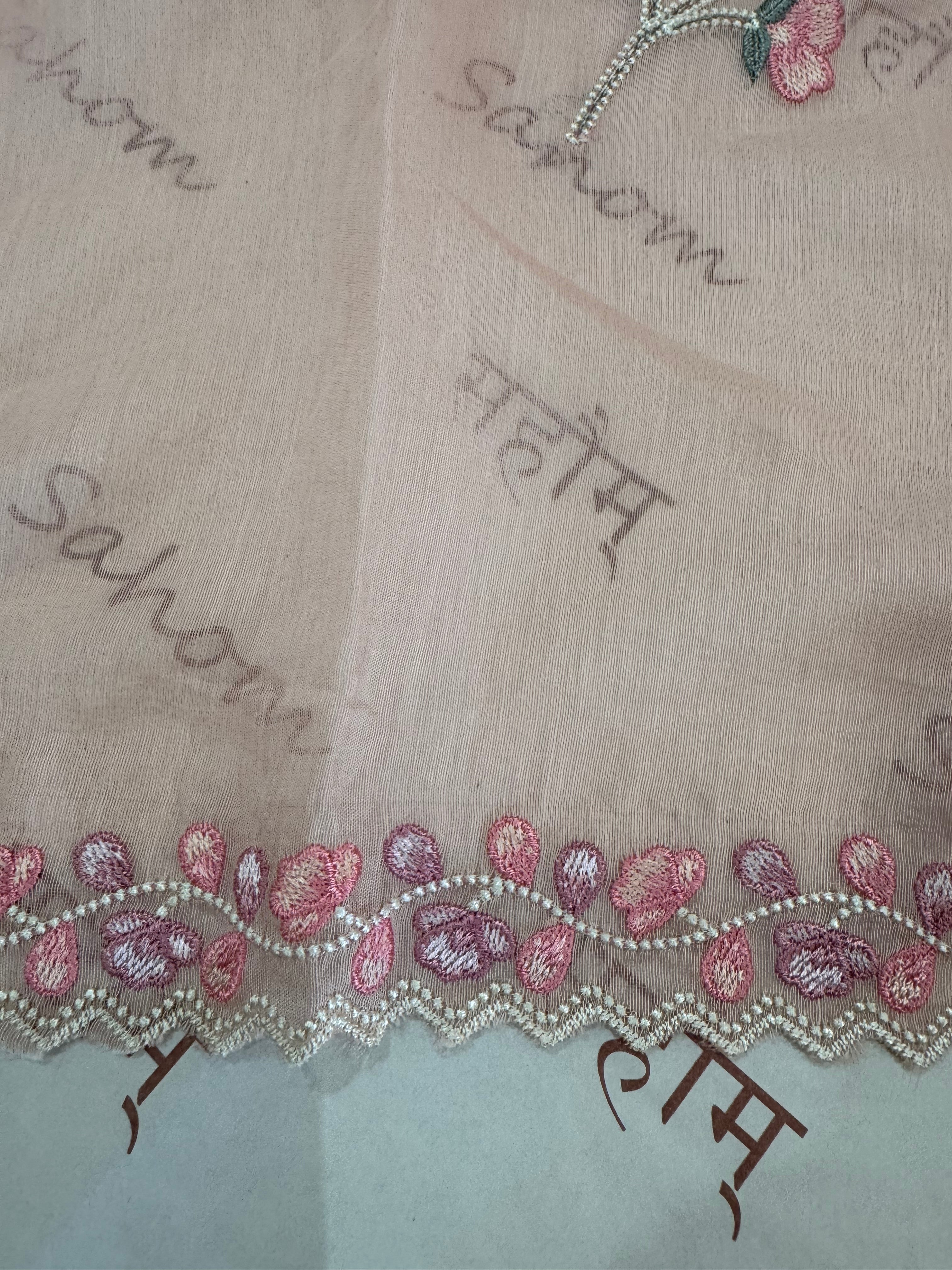 Pure Mul Chanderi Embroidered Kurta Dupatta Set