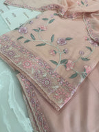 Pure Mul Chanderi Embroidered Kurta Dupatta Set