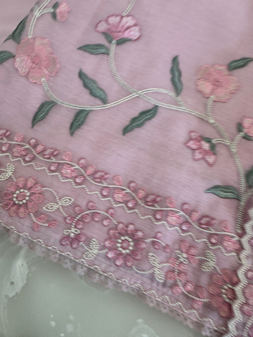 Pure Mul Chanderi Embroidered Kurta Dupatta Set