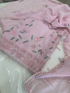 Pure Mul Chanderi Embroidered Kurta Dupatta Set