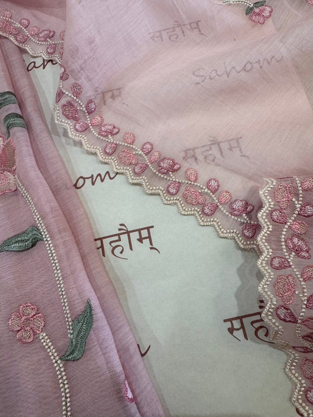 Pure Mul Chanderi Embroidered Kurta Dupatta Set