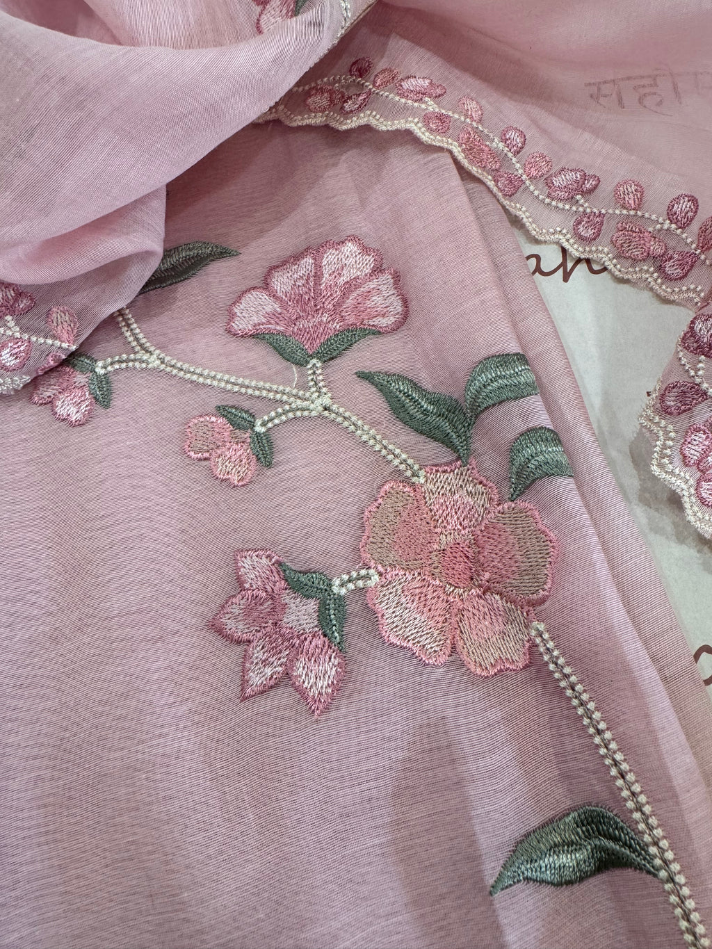 Pure Mul Chanderi Embroidered Kurta Dupatta Set