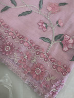 Pure Mul Chanderi Embroidered Kurta Dupatta Set