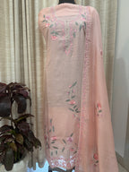 Pure Mul Chanderi Embroidered Kurta Dupatta Set