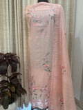 Pure Mul Chanderi Embroidered Kurta Dupatta Set
