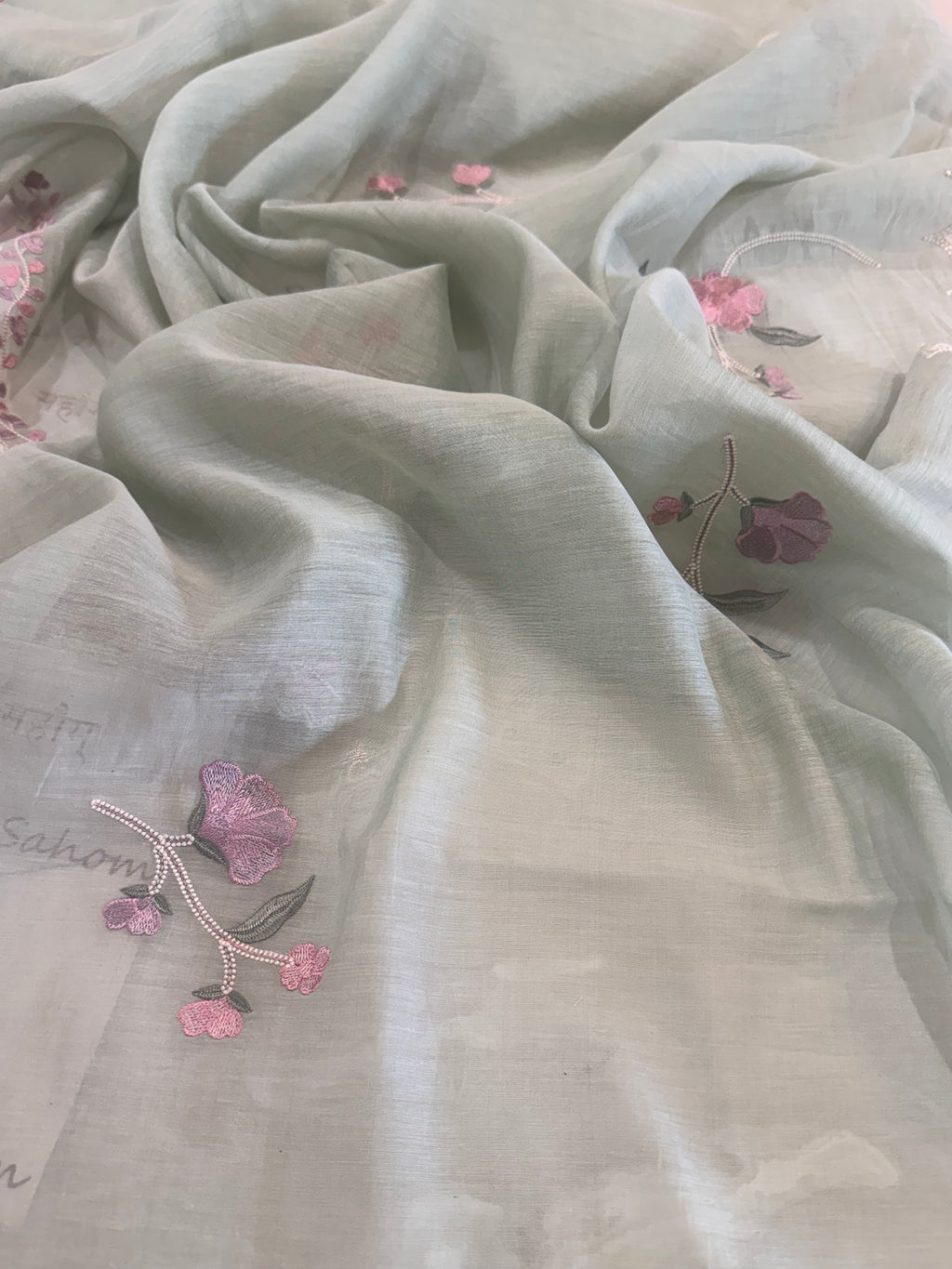 Pure Mul Chanderi Embroidered Kurta Dupatta Set
