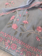 Pure Mul Chanderi Embroidered Kurta Dupatta Set