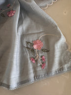 Pure Mul Chanderi Embroidered Kurta Dupatta Set