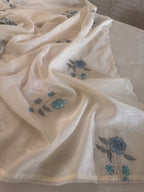 Pure Mul Chanderi Embroidered Kurta Dupatta Set