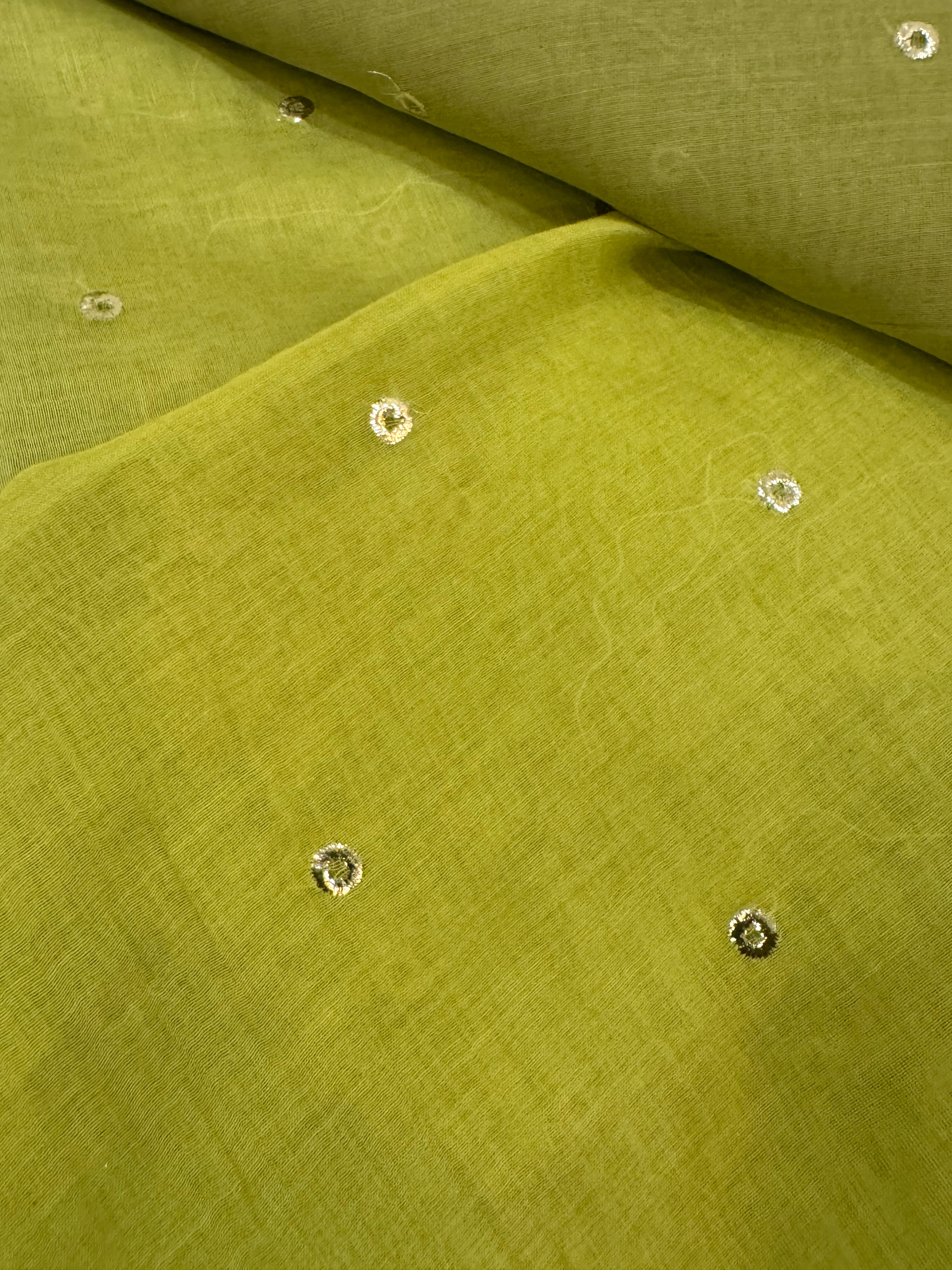 Ombre Dyed Mukaish Work Two-Piece Kurta Set