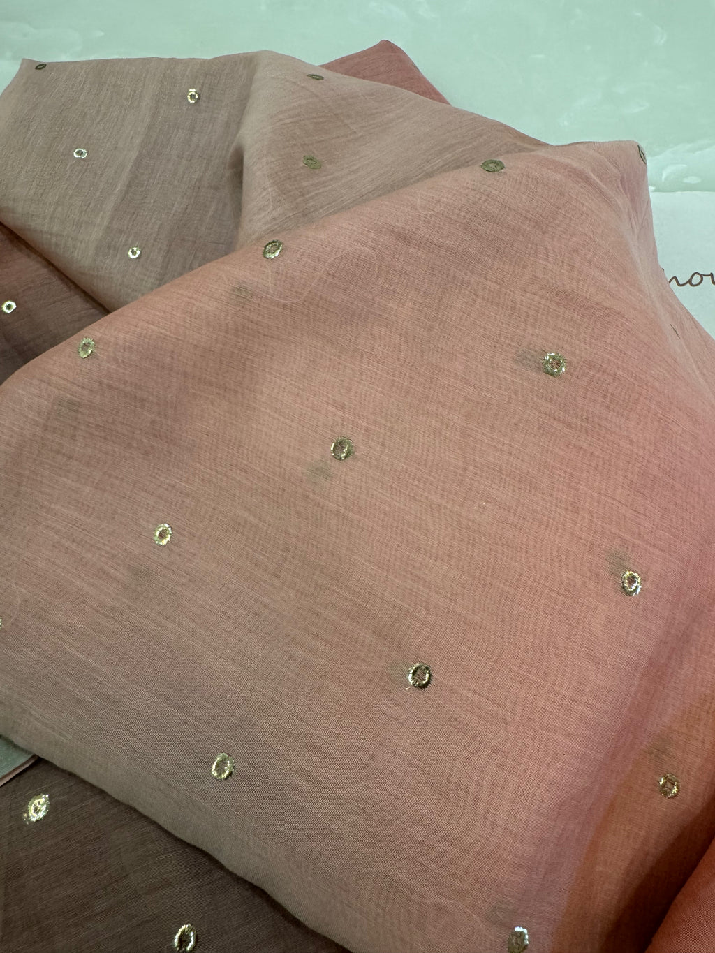 Ombre Dyed Mukaish Work Two-Piece Kurta Set