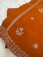 Pure Mul Chanderi Aari & Tilla Work Kurta Dupatta Set