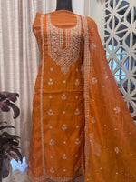 Pure Mul Chanderi Aari & Tilla Work Kurta Dupatta Set