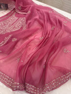 Pure Mul Chanderi Aari & Tilla Work Kurta Dupatta Set