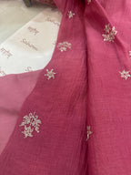 Pure Mul Chanderi Aari & Tilla Work Kurta Dupatta Set