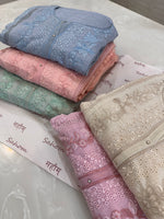 Pure Mul Chanderi Embroidered Kurta Set with Mul Chanderi Dupatta