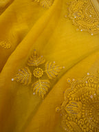 Pure Mul Chanderi Self Embroidered Kurta Dupatta Set