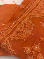 Pure Mul Chanderi Self Embroidered Kurta Dupatta Set