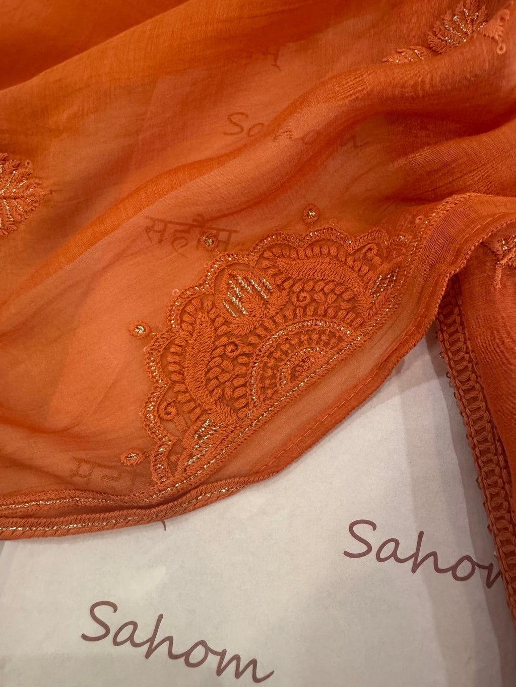 Pure Mul Chanderi Self Embroidered Kurta Dupatta Set