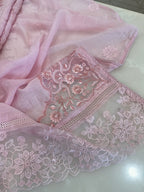 Pure Mul Chanderi Embroidered Kurta Set with Mul Chanderi Dupatta