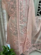 Pure Mul Chanderi Embroidered Kurta Set with Mul Chanderi Dupatta