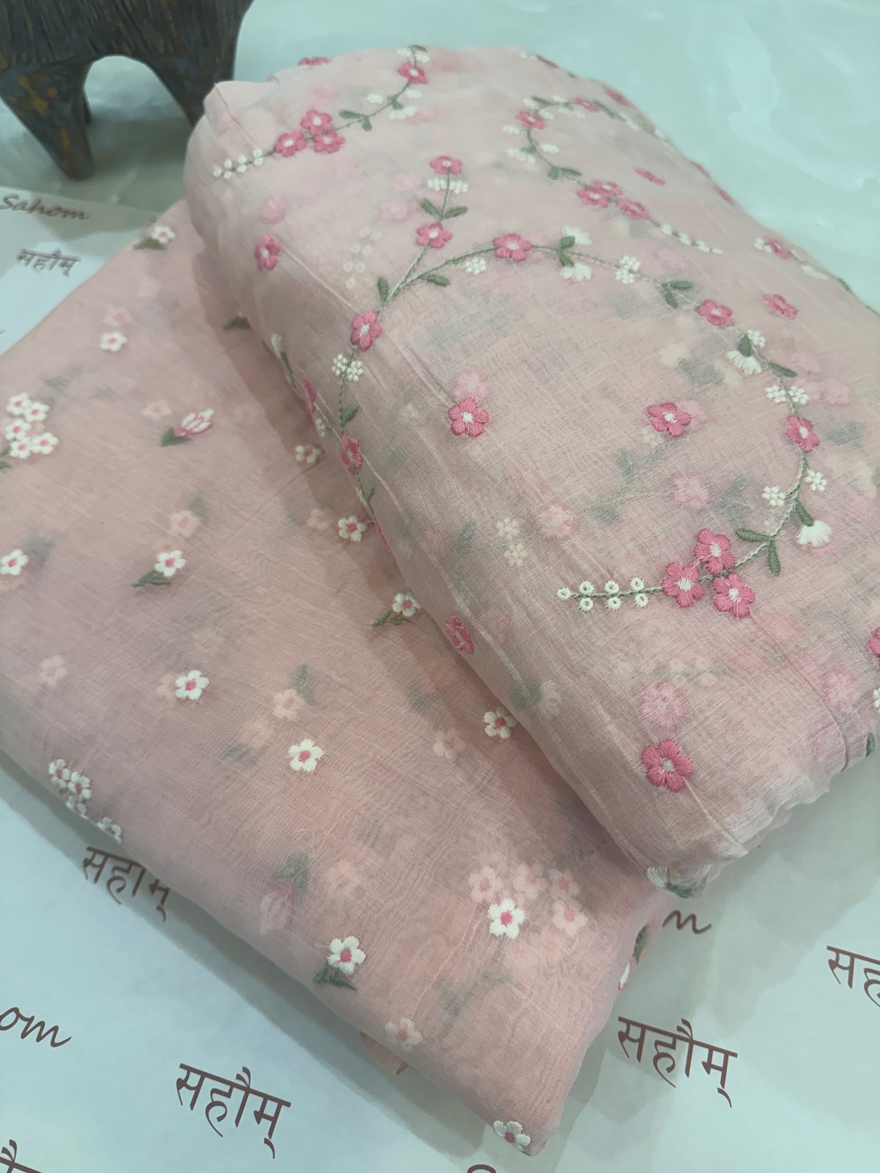 Mul Cotton Chanderi Summer Co-ord Set