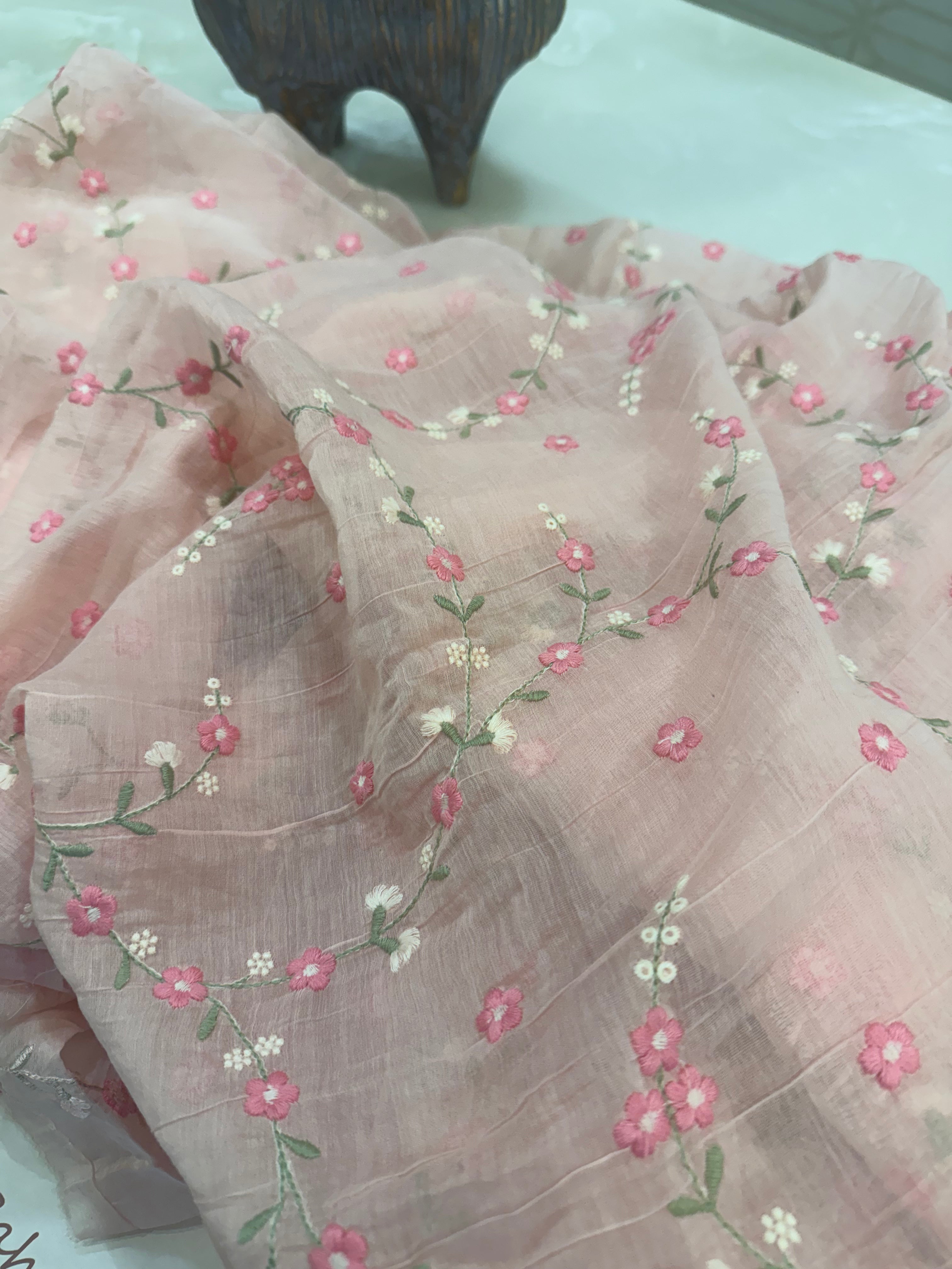 Mul Cotton Chanderi Summer Co-ord Set