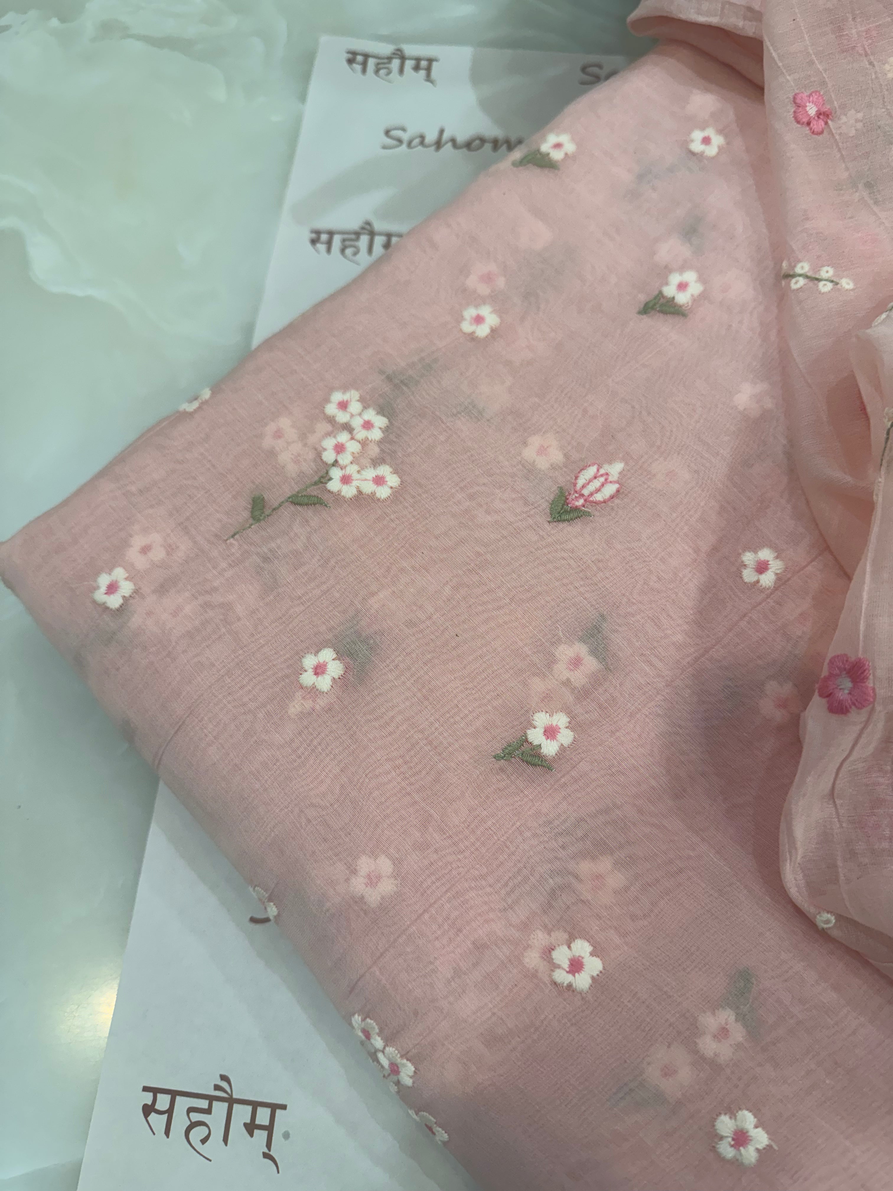 Mul Cotton Chanderi Summer Co-ord Set