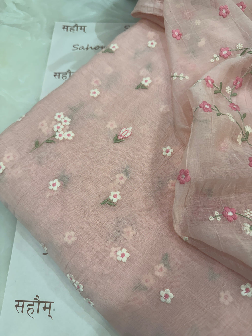 Mul Cotton Chanderi Summer Co-ord Set