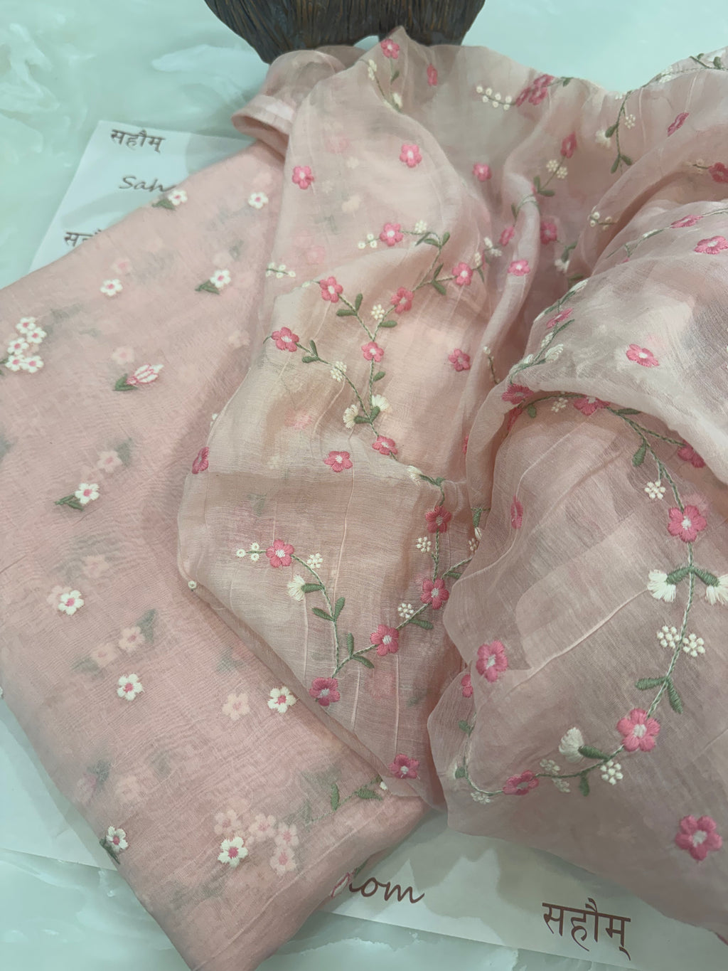 Mul Cotton Chanderi Summer Co-ord Set