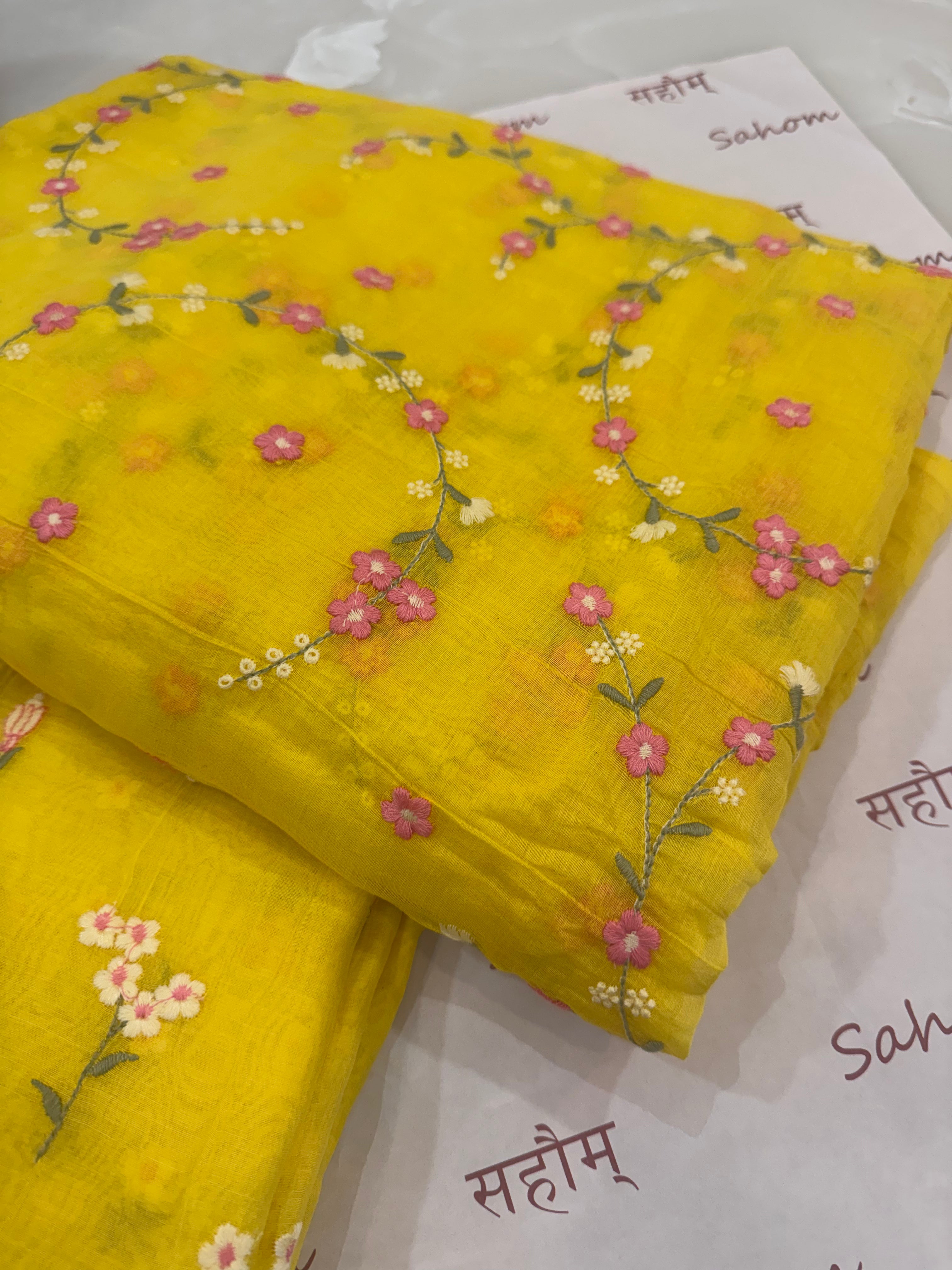 Mul Cotton Chanderi Summer Co-ord Set
