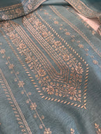 Pure Mul Chanderi Aari & Tilla Work Kurta Dupatta Set