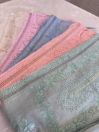 Pure Mul Chanderi Embroidered Kurta Set with Mul Chanderi Dupatta