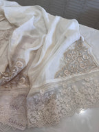 Pure Mul Chanderi Embroidered Kurta Set with Mul Chanderi Dupatta