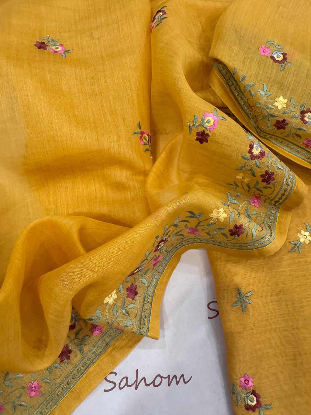 Cotton Mul Chanderi Suit Set